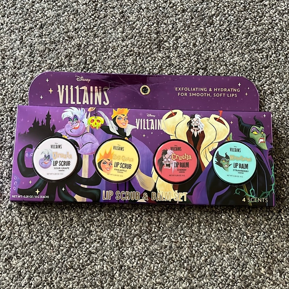 Villains lip scrub and balm set